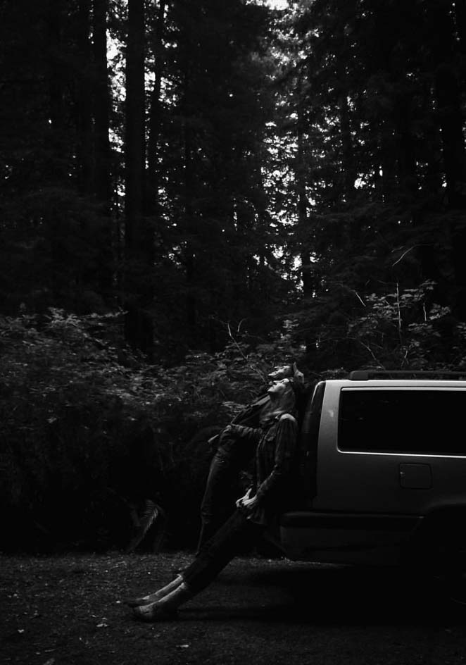 ethan and taylor in the redwoods